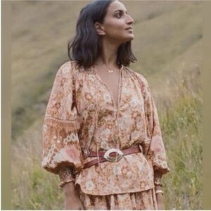 Spell & The Gypsy Collective Anne Blouse in Peach